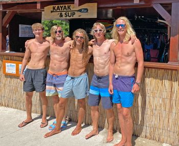 Kayak & SUP Hvar team - Lun, Joško, Rino, Jaša & Marko
